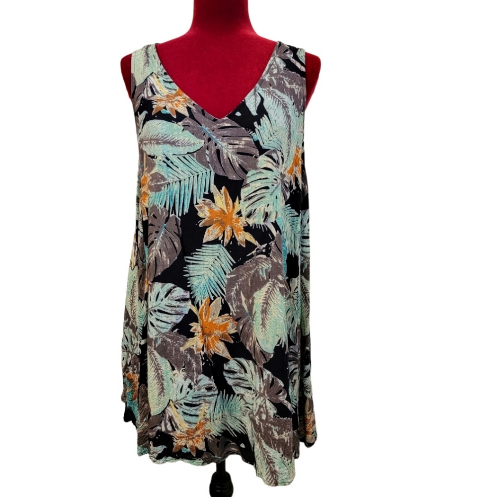 Tulip sleeveless tropical dress size medium